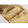 Pantalon métallique brillant à la mode