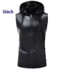 ChaquetasChaleco con capucha metalizado brillante