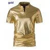 Shiny metallic short sleeve t-shirtT-shirts