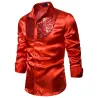 Shiny metallic long sleeve shirt - with decorative sequinsT-shirts