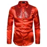 Shiny metallic long sleeve shirt - with decorative sequinsT-shirts
