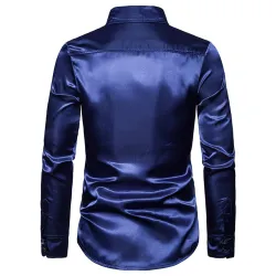 Shiny metallic long sleeve shirt - with decorative sequinsT-shirts