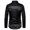Glanzend metallic overhemd met lange mouwen - met decoratieve paillettenT-Shirts
