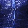 Skinnende metallisk langærmet skjorte - med pailletter dekorationer