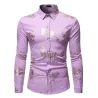 CamisetasLujosa camisa de manga larga - estampado de rosas doradas