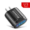USB-Ladegerät mit 4 Anschlüssen - Schnellladung QC 3.0 - 48 W