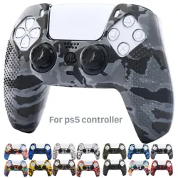 Silikonowe etui - na kontroler Sony PS5 - z uchwytami na kciukiControllers