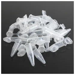 Mini tubes à centrifuger de laboratoire de test en plastique - 42 * 11mm - 100 pièces