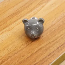 3D keramisk bjørn - møbelhåndtag - knopper