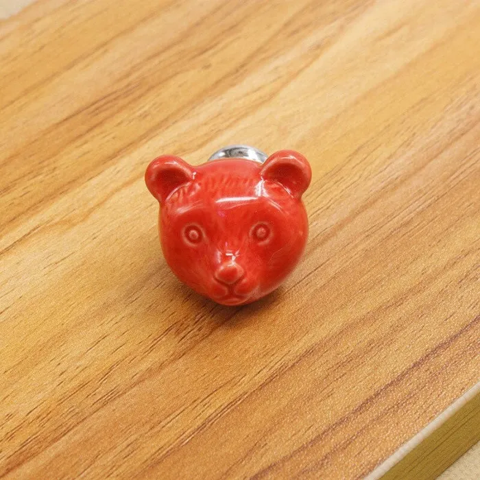 3D-Keramikbär - Möbelgriffe - Knöpfe