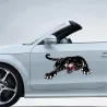 Black tiger - vinyl car stickerStickers