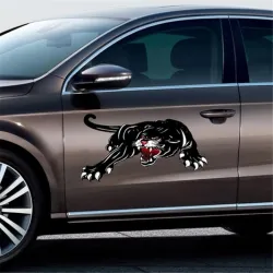 Black tiger - vinyl car stickerStickers