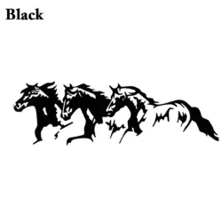 Vinylbilklistremerke - tre hester