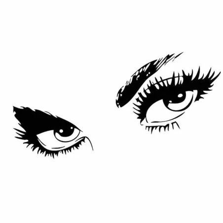 Autoaufkleber aus Vinyl - sexy Augen