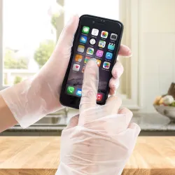 Gants transparents jetables - à usage alimentaire / médical / chirurgical - 100 pièces
