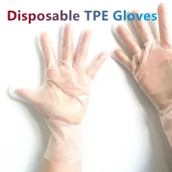 Gants transparents jetables - à usage alimentaire / médical / chirurgical - 100 pièces