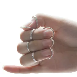 Metallgitarfingerplukker - 4 stk