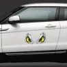 Pelottavat keltaiset silmät - autotarra