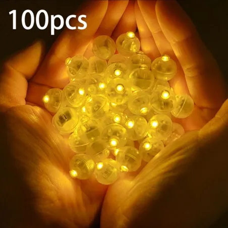 GlobosBolas luminosas LED RGB redondas - luz de fiesta / globo - 100 piezas