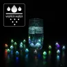 Runde RGB LED lysende kuler - fest / ballonglys - 100 stk