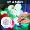 Runde RGB LED lysende kuler - fest / ballonglys - 100 stk