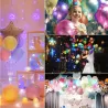 Runde RGB LED lysende kuler - fest / ballonglys - 100 stk