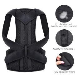 Correcteur de posture du dos - ceinture de soutien de la colonne vertébrale - réglable - soins de santé