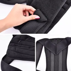 Correcteur de posture du dos - ceinture de soutien de la colonne vertébrale - réglable - soins de santé