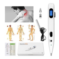 Caneta de acupuntura eletrônica - energia meridiana - alívio da dor - massagem corporal