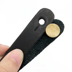 Läder gitarrrem - hållare