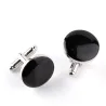 Classic round silver cufflinksCufflinks