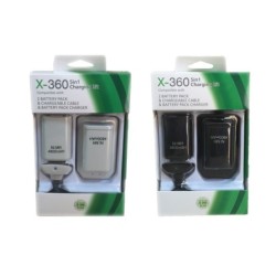Xbox 360 - 4800mah batteri - ladedokkingstasjon - kabel