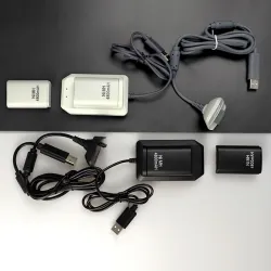 Xbox 360 - bateria 4800 mAh - stacja ładująca - kabelKontroler