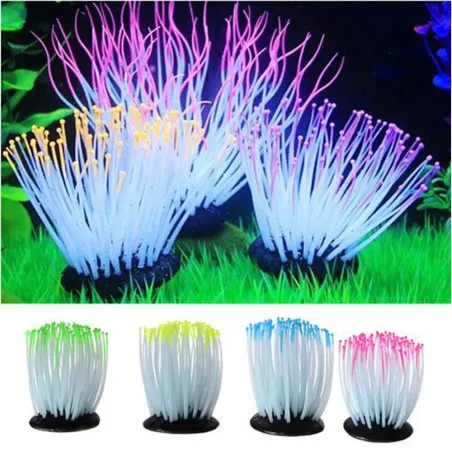 Akvarie dekorasjon - lysende anemone