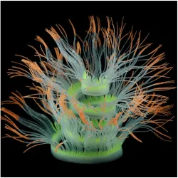 Akvarie dekoration - silikone lysende søanemone