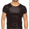 T-shirt brillant à manches courtes