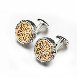 Elegante vintage runde mansjettknapper