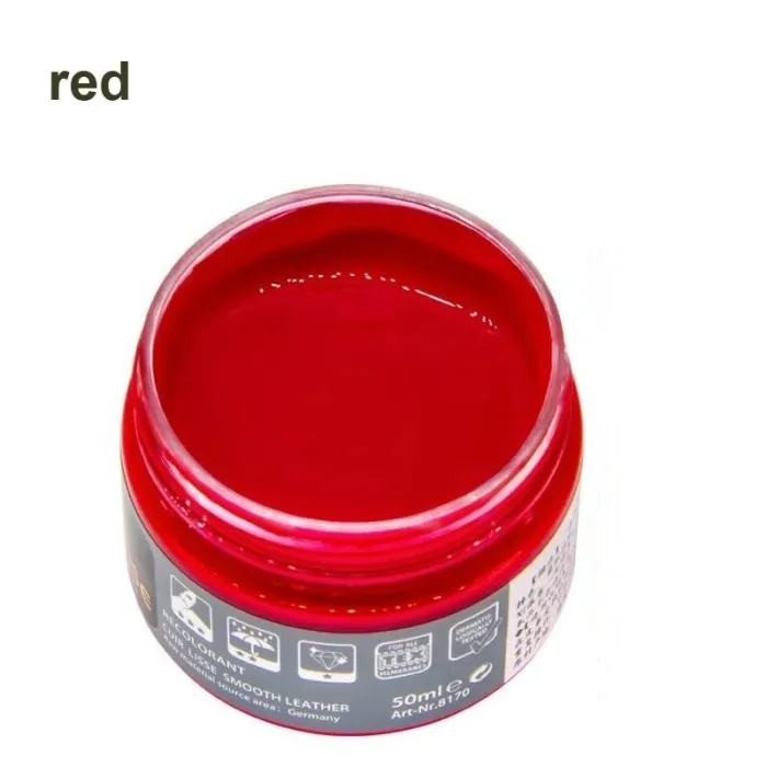 Crème réparatrice / lustrante cuir - pour sièges auto / chaussures / canapés