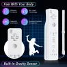 Télécommande sans fil 2 en 1 - motion plus / Nunchuck - pour Nintendo Wii / Wii U Joystick