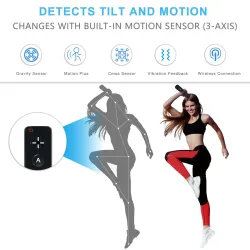 Bezprzewodowy pilot 2 w 1 - motion plus / Nunchuck - do konsoli Nintendo Wii / Wii U JoystickKontroler
