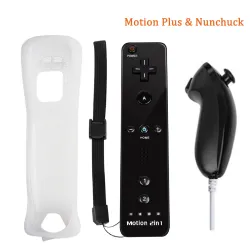 2 in 1 wireless remote - motion plus / Nunchuck - for Nintendo Wii / Wii U JoystickControllers