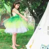 Costume de fée - robe verte - avec ailes