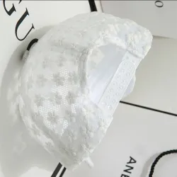 Summer baseball cap - flowery laceHats & Caps