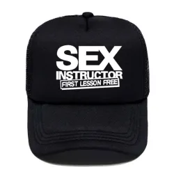 Berretto da baseball divertente - scritta SEX INSTRUCTOR