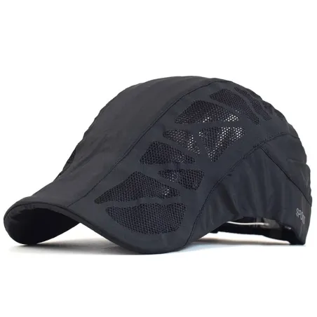 Trendy vizierpet - krantenjongensstijl - met mesh - unisexPetten & Hoeden