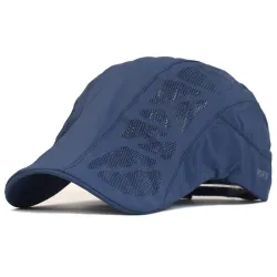 Trendy visirhætte - nyhedsdreng stil - med mesh - unisex