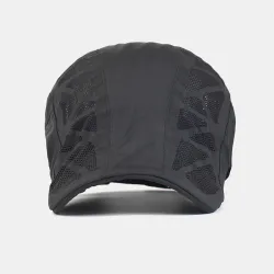 Trendig visirkeps - tidningspojkestil - med mesh - unisex