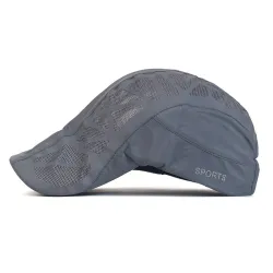 Trendy visirhætte - nyhedsdreng stil - med mesh - unisex