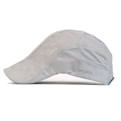 Trendy visirhætte - nyhedsdreng stil - med mesh - unisex