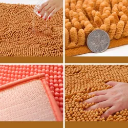 Tapis de bain moelleux - tapis - antidérapant